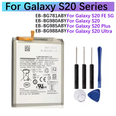 EB-BG781ABY EB-BG980ABY EB-BG985ABY EB-BG988ABY Battery For Galaxy S20FE (5G) A52 S20 20+ S20Plus S2