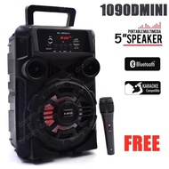 ✈Audio Speaker Amplifier With Speaker Am Fm Radio With Bluetooth Speaker Rechargeable 5 Inch Bluetoo