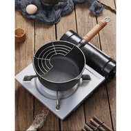 Cast Iron Deep frying Pan Household Small Frying Pot Food Supplement