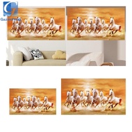 Gazechimp Picture with Seven Horses, Canvas Print, Painting, Picture of 7 Running Horses, Wall Art f