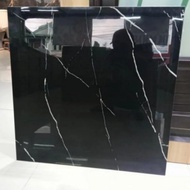 Granit lantai 60x60 hitam motif Ragnatela