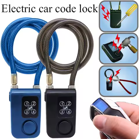 Bluetooth Bike Motorcycle Lock Alarm Anti-Theft Security Wireless Remote Control Alarm Lock System f