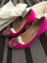 Manolo Blahnik 經典桃紅高跟鞋 35