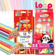 Nikki Colour Pencil 12 Colour Long