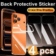 1/2/4Pcs High Transparency Protective Film for Phone 17 Series - PET Anti-Fingerprint Back & Screen 