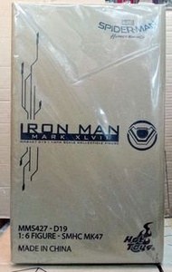 HOTTOYS MARVEL MMS427-D19 SPIDER MAN IRON MAN  MARK 47 蜘蛛俠 鐵甲奇俠  MK47 1/6  12吋  超合金 可動人形未開新封新品絶版商品希小品100%原裝真正香港行版 ！！( MK/YMT站交收OK/顺豐到付/自備膠袋/可郵寄海外)透明膠袋封密暗室保存啡盒狀况極良好但絕不完美敬請注意