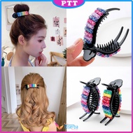 Jepit Rambut Bulat Wanita Korea Jedai Rambut Manik-Manik Hair Claw Jepit Rambut Fashion Import Akses