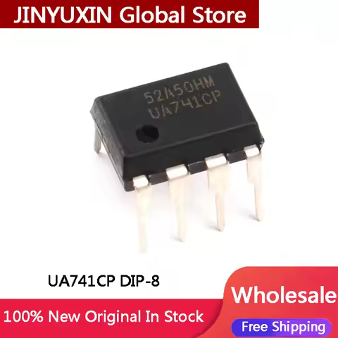 10-100Pcs New UA741CP UA741 DIP-8 Compensated Universal Operational Amplifier IC Chip In Stock Whole