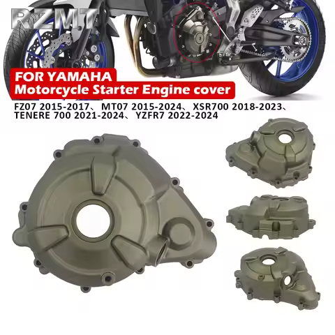 For YAMAHA FZ07 MT07 XSR700 TENERE 700 YZFR7 2015-2024 Motorcycle Stator Engine Cover Crank Case Gas