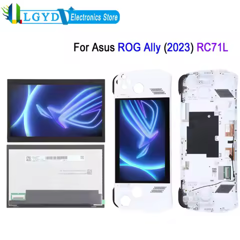 7'' RC71L 120Hz IPS LCD Screen For Asus Rog Ally RC71L, 2023 Game Console LCD Display Touch Screen R