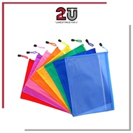 【NEW】 2U MART Gracias Document Bag A4 Size Zipper File Pocket Storage Organizer School Office Suppli