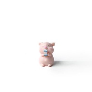 (現貨) 盆栽裝飾 可愛豬豬系列-喝牛奶豬豬 微景觀插飾 擺飾