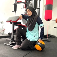 BAJU SAHAJA - Baju Sukan Muslimah Asyiqmuslim Zoula Activewear Lengan Panjang Baju Sukan Wanita Hiki