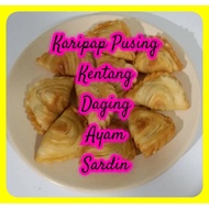 Karipap Pusing Kentang | Karipap Pusing Ayam | Karipap Pusing Daging | Karipap Sardin (Pos Ais Kerin