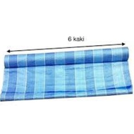 Blue White Canvas - 6 Feet x 36 Feet - Tarpaulin Canvas Sheet (Blue/White) 36 (L) x 6' (W)