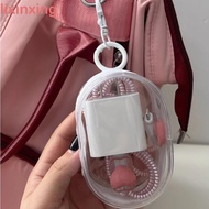 LIXINXING Phone Charger Bag, With Keychain Transparent Data Cable Storage Bag, Protection Bag Anti D