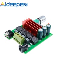 Aideepen บอร์ดขยายสัญญาณดิจิทัลซับวูฟเฟอร์ TPA3116D2 100W โมดูลเสียง NE5532ออปแอมป์8-25V