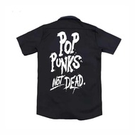 Vinsmokey - Kemeja PDH - Workshirt - POP PUNK NOT DEAD - PDH POP PUNK - Pakaian pria - Pakaian wanit