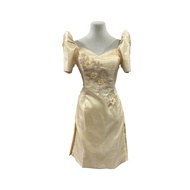 Modern Filipiniana Fitting Midi Dress Below the knee