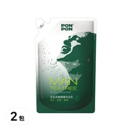 PON PON 澎澎MAN 茶樹精華沐浴乳 補充包  700g  2包