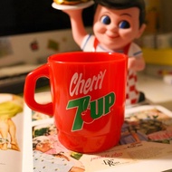 Fire King 平替 復古美式廣告 牛奶杯 馬克杯- 7up cherry