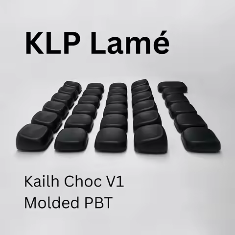 Choc & MX KLP Lamé Keycaps Injection Molded PBT Low Profile Keycaps for Kailh Choc V1/choc V2 Switch