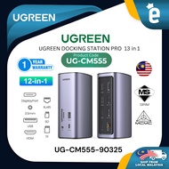 UGREEN USB-C DOCKING STATION USB-C 10G+ USB3.1+ 2*USB3.0+ DP 4K 60HZ+ RJ45+ SD/TF+ 2*HDM HD+ PD+ 3.5