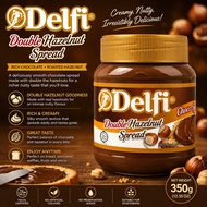 DELFI Chocolate Spread with Double Hazelnut 350g Chocolate Hazelnut Breakfast Spread Toast Bread Pan