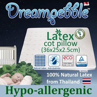 Dreampebble Baby Cot Pillow (100% Natural Latex) for Cot Mattress