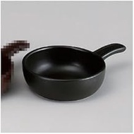 Heat Resistant Au Gratin/Western Ceramic Single Piece Black Single Hand Gratin [9.1 x 6.0 x 2.2 inch