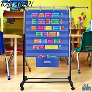 KATAKAN Standards Pocket Chart, Large Educational Classroom Pocket Chart, Durable Class Schedule Cha