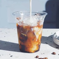 [50 pcs] 14oz 16oz 20oz 24oz 98MM Elegant Cup | Milk Tea Cup | Iced Coffee Cup • with Flat Lid