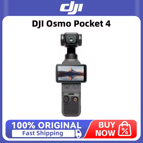 DJI Osmo Pocket 4 1" CMOS & 4K/240fps 3-Axis Stabilization & Rotatable 107GB Built-In Storage & 800M