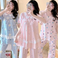 baju tidur women's pyjamas seluar tidur wanita piyama women set wear baju tidur plus size