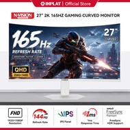 NVISION 27" 2K 165HZ Curved Monitor QHD 2560*1440P 1650R 1MS MPRT Gaming Monitor QS27GT-LW