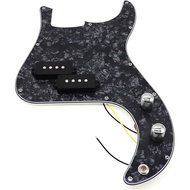 Black Pearl Pre-wired Bass Pick Guard Loaded P Bass Pickguard for Precision P Bass