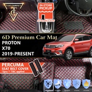 PROTON X70 ( 2019 - 2024 ) 6D PU Leather Car Carpet VIP Car Mat Floor Mat Alas Kaki Karpet Kereta Accessories