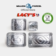 LACY'S Aluminium Tray with Lid | Aluminium Foil Tray | Baking Tray | Food Tray | Aluminum Tray 88, 8