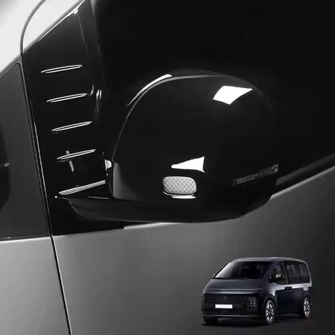 2Pcs For Hyundai Staria 2021-2026 LHD/RHD ABS Rearview Mirror Cover Trim Side Door Rear View Mirror 
