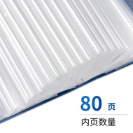 deli Efficient Document Folder80Page Folder Transparent Contract Storage Management Folder Insert Pa