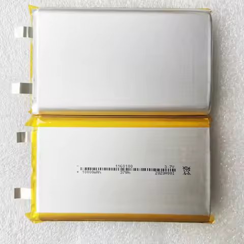 New 3.7V Max 4.2V 10000mAh 1160100 Li-Polymer Battery Cell For Xiaomi Power Bank DIY Weld Install Si