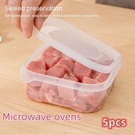 1/3/5 Pieces Refrigerator Frozen Meat Packaging Storage Boxes, Freezer Storage Boxes, Transparent Re