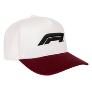 Formula 1 F1 Unisex Adjustable Hat - White/Burgundy
