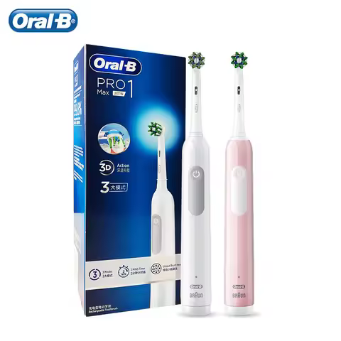 Oral-B Pro1 Max 3D Smart Electric Toothbrush Recharge Oral-B Replace Toothbrush Head Nozzles Timer B