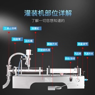 S-T🌐Small Semi-automatic Liquid Filling Machine Laundry Detergent Detergent Perfume Oral Liquid Beverage Quantitative Ca