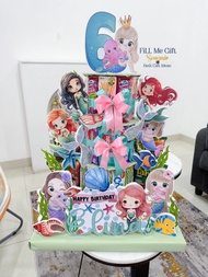 Mermaid - Snack Tower Birthday  / Ulang Tahun Kue Snack Tingkat