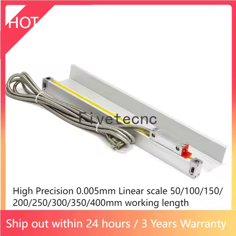 High Accuracy 5um Linear Scale Linear Encoder 50 100 150 200 250 300 350 400mm Travel Length Fit Eas
