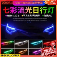RGB Headlight Taillight Daytime Turn Signal Running light Headlamp Tube Colourful Day Fog Controller
