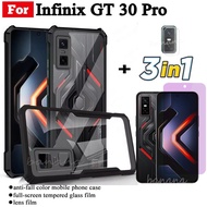 Infinix GT 30 Pro Shockproof Phone Case for Infinix GT30 Pro GT 30Pro Anti-blue Ray Tempered Glass a