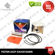 Complete Piston Set Assy Gx420 Radin - Includes Piston, Ring, Piston Pen & Circlip Pin